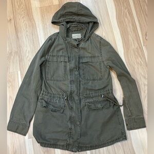 Universal Thread Green Utility Jacket with Drawstring Size Small